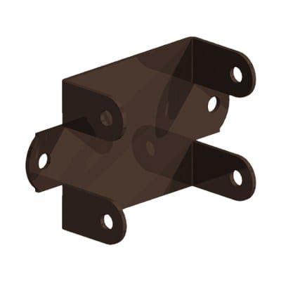 brown metal fence panel brackets|wall mounted fence brackets.